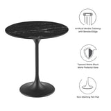 Lippa 20" Round Faux Marble Side Table by Modway