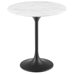 Lippa 20" Round Faux Marble Side Table by Modway