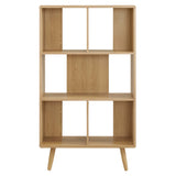 Transmit 5 Shelf Wood Grain Bookcase by Modway