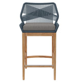 Wellspring Outdoor Patio Teak Wood Bar Stool by Modway