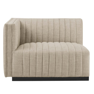 Conjure 6-Piece Channel Tufted Upholstered Fabric Sectional Sofa by Modway