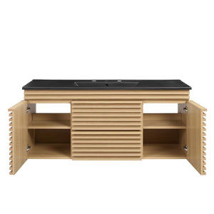 Render 48" Wall-Mount Bathroom Vanity by Modway