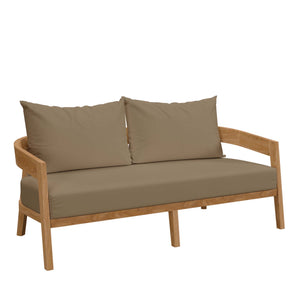 Brisbane 3-Piece Teak Wood Outdoor Patio Set by Modway