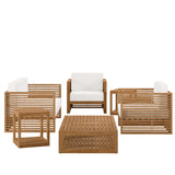Carlsbad 6-Piece Teak Wood Outdoor Patio Set by Modway