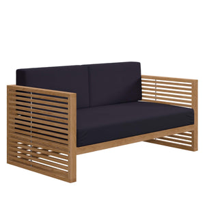Carlsbad 3-Piece Teak Wood Outdoor Patio Set by Modway