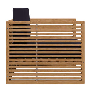 Carlsbad 3-Piece Teak Wood Outdoor Patio Set by Modway