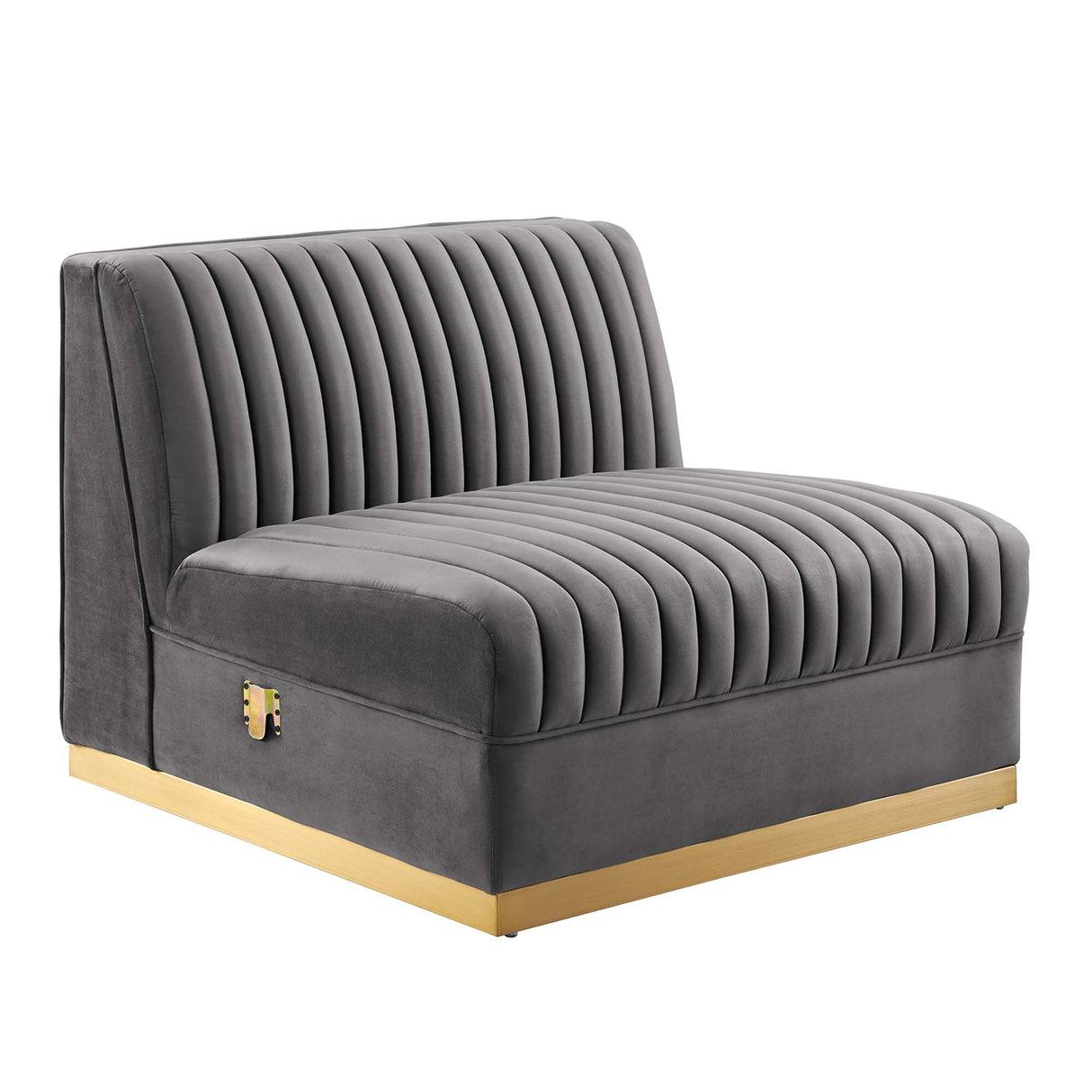 Sanguine 7-Piece Channel Tufted Performance Velvet Right-Facing Modular Sectional Sofa by Modway