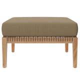 Clearwater Outdoor Patio Teak Wood Ottoman by Modway