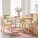 Juxtapose 63" Rectangle Dining Table by Modway