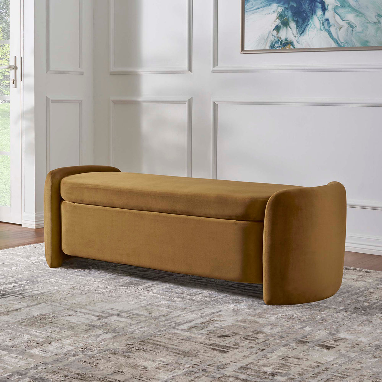 Nebula Upholstered Performance Velvet Bench by Modway