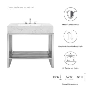 Gridiron 36" Bathroom Vanity by Modway