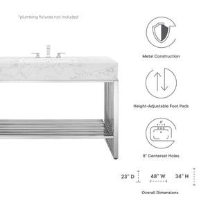 Gridiron 48" Bathroom Vanity by Modway