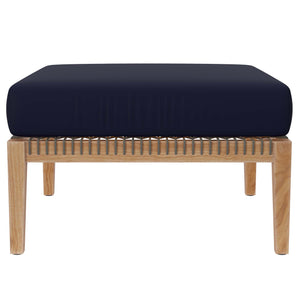 Clearwater 4-Piece Outdoor Patio Teak Wood Sectional Sofa by Modway