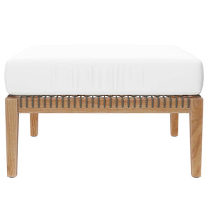 Clearwater 4-Piece Outdoor Patio Teak Wood Sectional Sofa by Modway