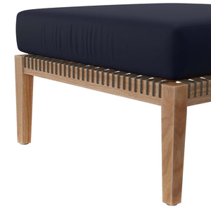 Clearwater 6-Piece Outdoor Patio Teak Wood Sectional Sofa by Modway