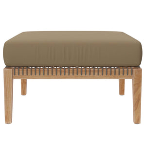 Clearwater 6-Piece Outdoor Patio Teak Wood Sectional Sofa