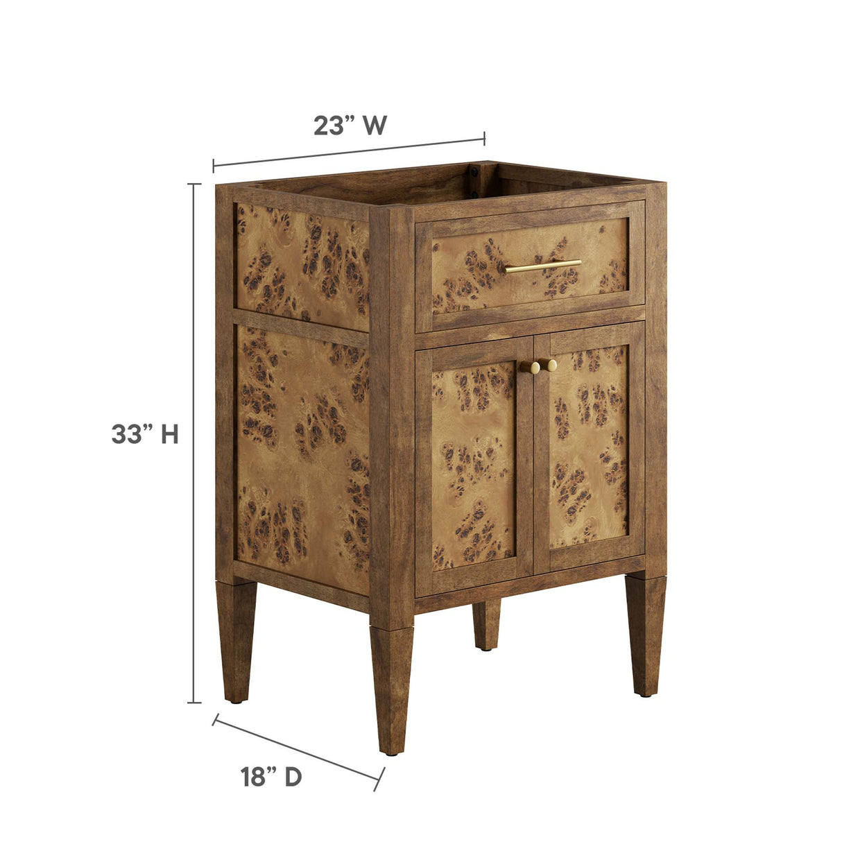 Elysian 24" Wood Bathroom Vanity Cabinet by Modway