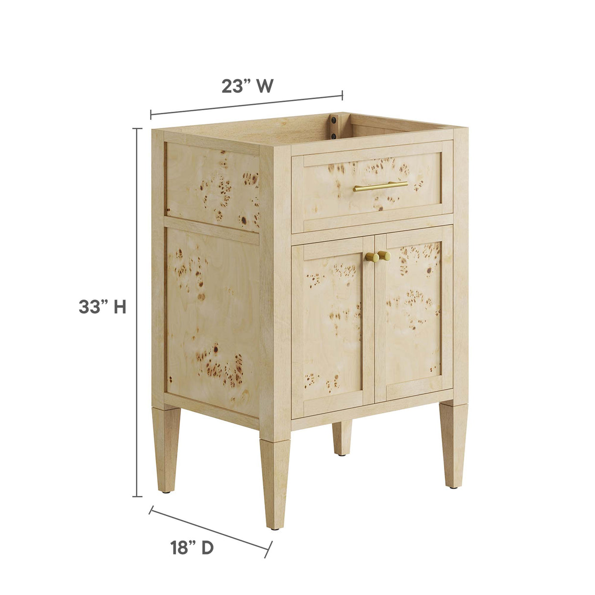 Elysian 24" Wood Bathroom Vanity Cabinet by Modway