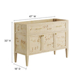 Elysian 48" Wood Bathroom Vanity Cabinet (Sink Basin Not Included) by Modway