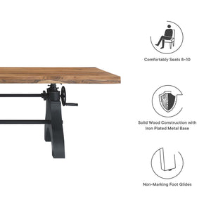 Genuine 96" Crank Adjustable Height Dining and Conference Table by Modway