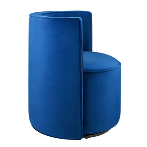 Della Performance Velvet Fabric Swivel Chair by Modway