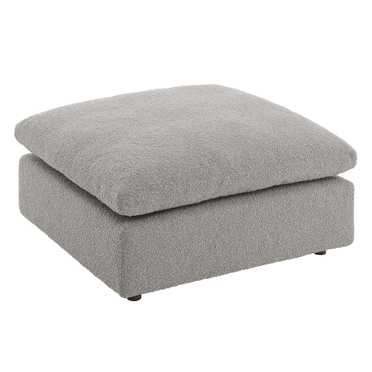 Commix Down Filled Overstuffed Boucle Fabric Ottoman by Modway