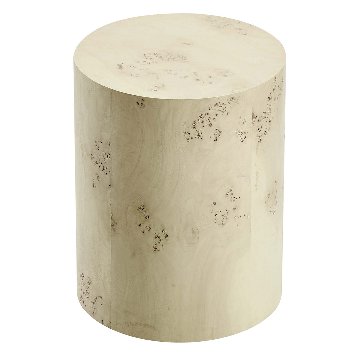 Cosmos 16" Round Burl Wood Side Table by Modway