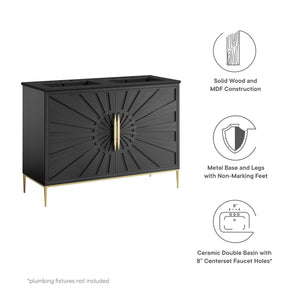 Awaken 48" Double Sink Bathroom Vanity by Modway