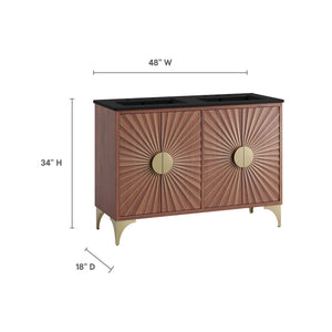 Daylight 48" Double Sink Bathroom Vanity by Modway