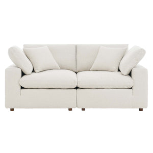 Commix Down Filled Overstuffed Boucle Fabric Loveseat by Modway