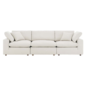 Commix Down Filled Overstuffed Boucle Fabric 3-Seater Sofa by Modway