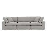 Commix Down Filled Overstuffed Boucle Fabric 3-Seater Sofa by Modway