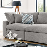 Commix Down Filled Overstuffed Boucle Fabric 4-Seater Sofa by Modway