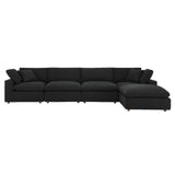 Commix 5-Piece Overstuffed Boucle Fabric Sectional Sofa by Modway