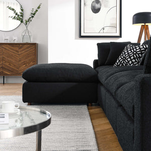 Commix 5-Piece Overstuffed Boucle Fabric Sectional Sofa by Modway