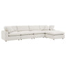 Commix 5-Piece Overstuffed Boucle Fabric Sectional Sofa by Modway