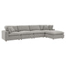 Commix 5-Piece Overstuffed Boucle Fabric Sectional Sofa by Modway