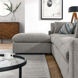 Commix 5-Piece Overstuffed Boucle Fabric Sectional Sofa by Modway