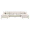 Commix 6-Piece Down Filled Overstuffed Boucle Sectional Sofa by Modway