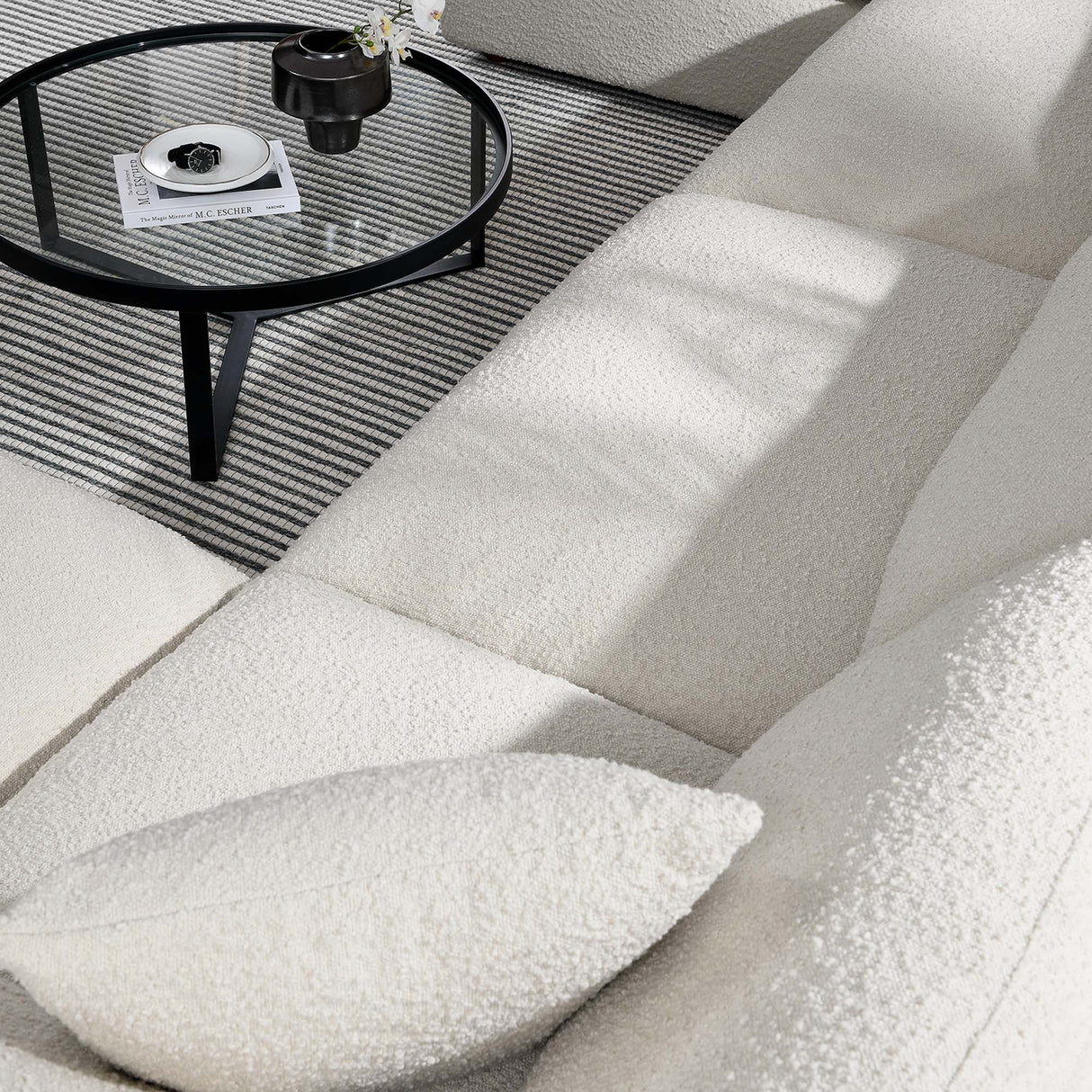 Commix 6-Piece Down Filled Overstuffed Boucle Sectional Sofa by Modway