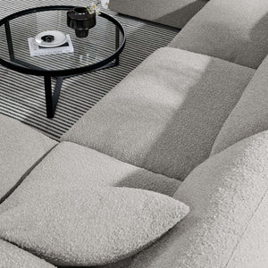 Commix 6-Piece Down Filled Overstuffed Boucle Sectional Sofa by Modway