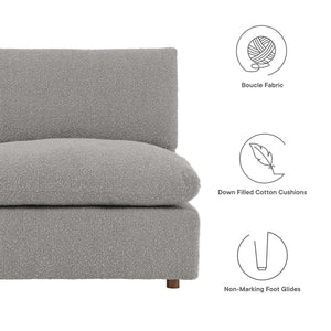 Commix 5-Piece Down Filled Overstuffed Boucle Fabric Sectional Sofa by Modway