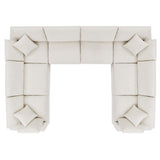 Commix 8-Piece Down Filled Overstuffed Boucle Fabric Sectional Sofa by Modway