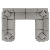 Commix 8-Piece Down Filled Overstuffed Boucle Fabric Sectional Sofa by Modway