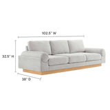 Oasis Upholstered Fabric Sofa by Modway