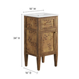 Elysian 18" Wood Bathroom Vanity by Modway