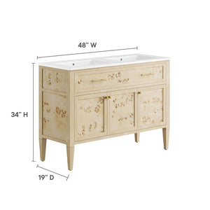 Elysian 48" Double Sink Bathroom Vanity by Modway