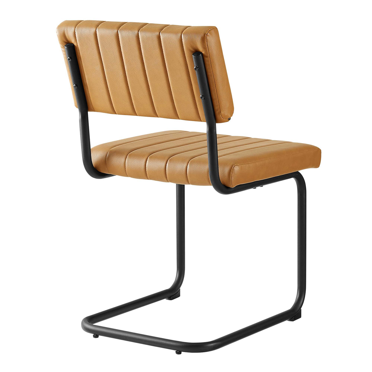 Parity Vegan Leather Dining Side Chairs Set of 2 by Modway