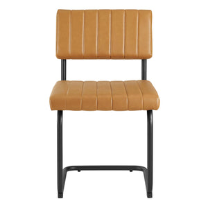 Parity Vegan Leather Dining Side Chairs Set of 2 by Modway