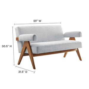 Lyra Fabric Loveseat by Modway